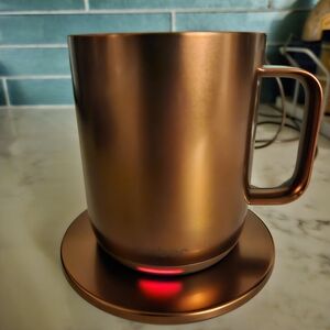 Ember Copper Mug with Warming Plate